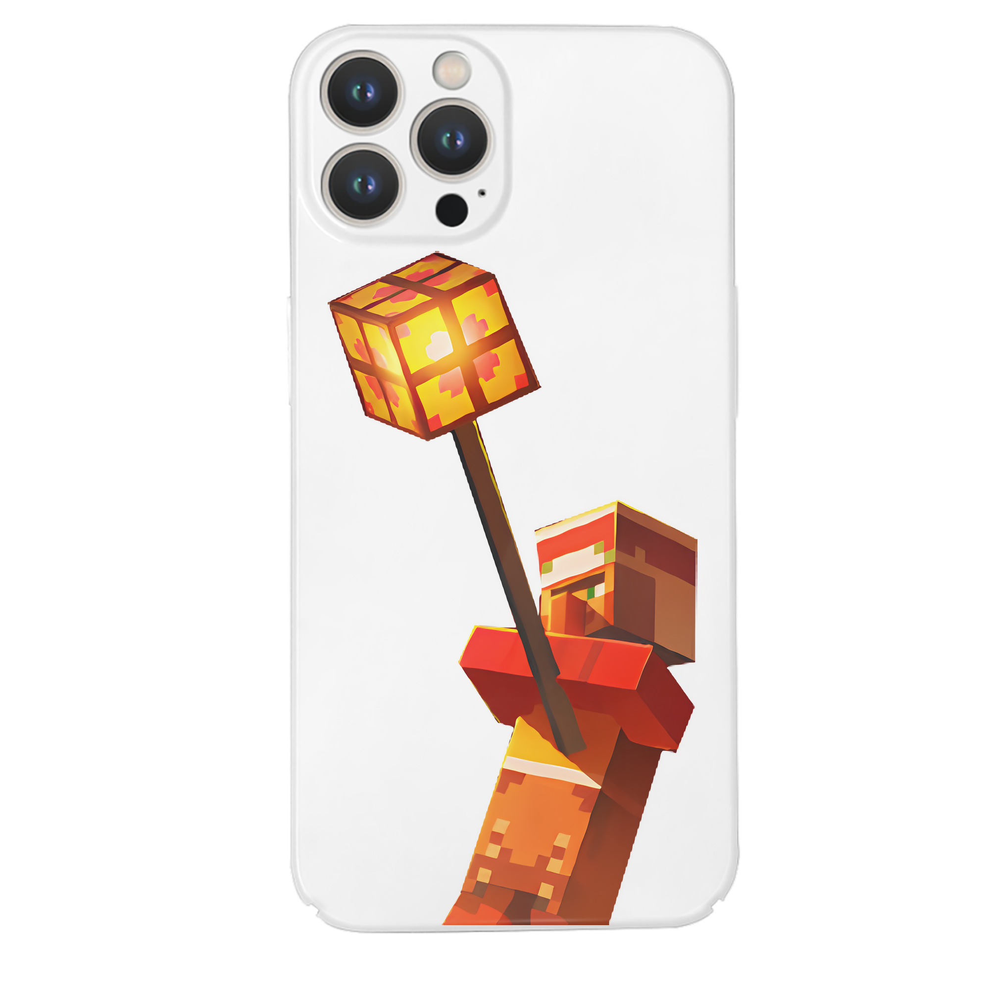（画像用） マインクラフト ブロックの世界 Minecraft MC Block world 【iPhone 14シリーズ対応】ハードケース